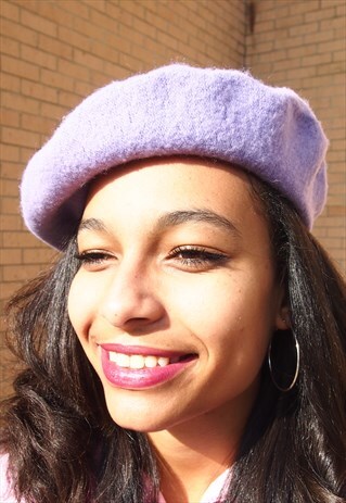 LILAC WOOL BERET