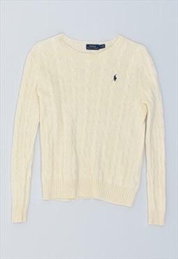 Vintage 90's Polo Ralph Lauren Jumper Sweater Off White