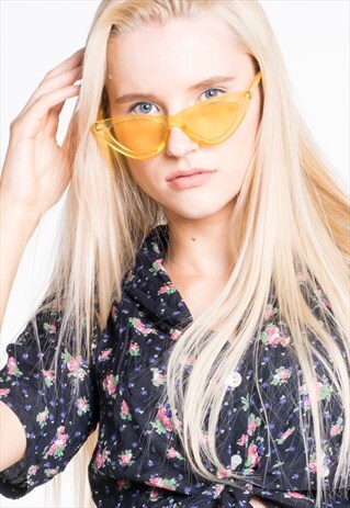 CAT EYE SLIM RETRO SUNSHINE SUNGLASSES