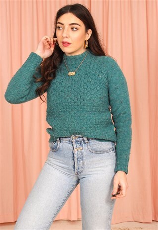 VINTAGE 90S JUMPER IN GREEN