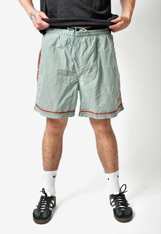 2000S VINTAGE SWIM SHORTS FOR MEN PASTEL GREEN OLD SCHOOL 