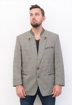 LODENFREY Vintage Trachten Men's UK 42 Blazer Jacket Coat L