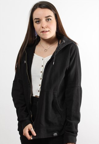 VINTAGE CHEAP MONDAY BLACK FULL ZIP HOODIE