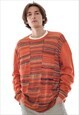 DRIES VAN NOTEN Sweater V-Neck Jumper Knitted Knit Striped