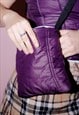 REWORKED PURPLE REEBOK PUFFER CORSET AND MATCHING BAG