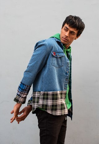 SUNDRY SHIRT-INDIGOXDOUBLECHECK