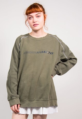 VINTAGE 90'S GREEN NIKE SWEATSHIRT JUMPER