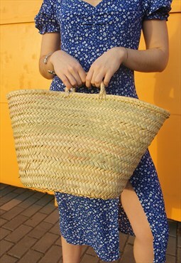 Medium Size Straw Tote Summer Bag