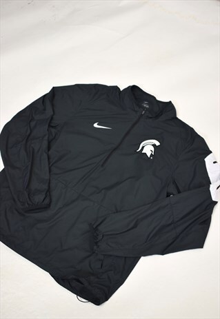 VINTAGE 90S NIKE BLACK 3/4 ZIP SWEATSHIRT