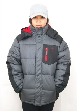 TRANSFORMER PUFFER JACKET/COAT (1990'S/BLUE/RED))