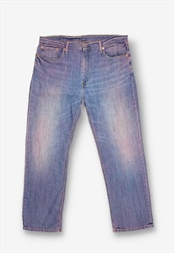 Vintage levi's 514 straight leg jeans pink/blue w38 BV20637