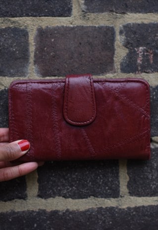 VINTAGE WINE LEATHER PURSE
