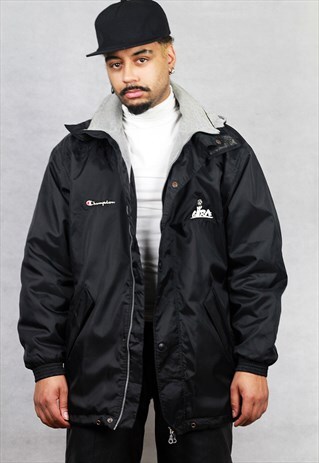 VINTAGE CHAMPION SPORT HOODED BASKETBALL JACKET