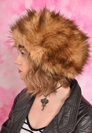 asos fur hat