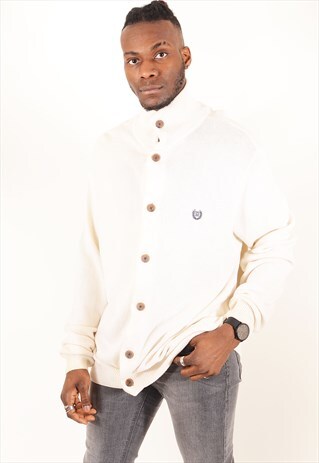 VINTAGE RALPH LAUREN CHAPS CARDIGAN CREAM