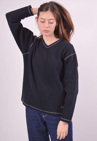 VINTAGE LEE JUMPER SWEATER NAVY BLUE