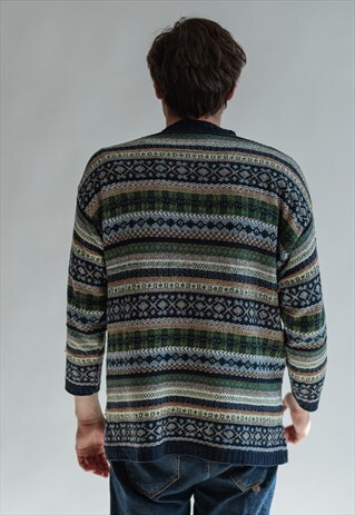 VINTAGE 80S FUNKY JUMPER IN STRIPES