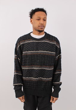 Vintage Men's Robert Banks Coogi Style Crew Neck Sweater
