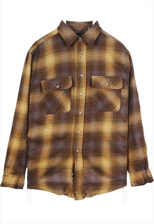 Vintage 90's David Taylor Shirt Check Long Sleeve Button Up