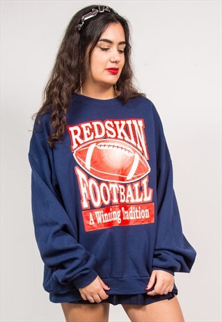 VINTAGE USA REDSKIN FOOTBALL SWEATSHIRT