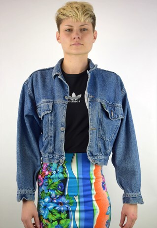 VINTAGE 90'S DENIM CROPPED JACKET