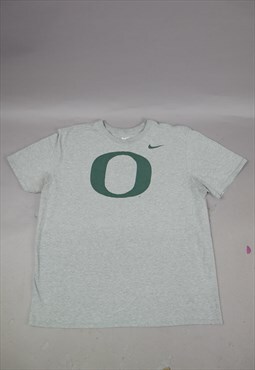 Vintage Nike Oregon Ducks Graphic T-Shirt in Grey
