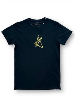 Monogram studded t-shirt black gold (genderless)