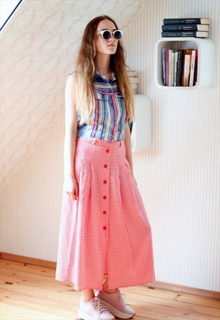 BRIGHT COLORFUL STRIPED DENIM VEST