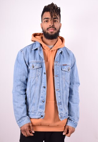 CARRERA MENS VINTAGE DENIM JACKET MEDIUM BLUE 90'S