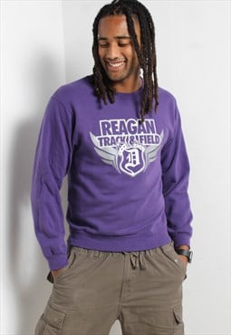 Vinage USA College Sweatshirt Purple