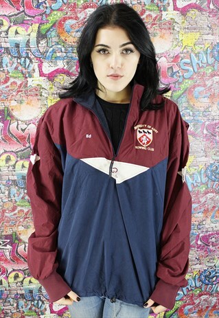 VINTAGE 90S SHELL JACKET / WINDBREAKER. UNISEX SPORTSWEAR.