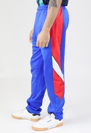 VINTAGE BLUE AND RED TRACKSUIT BOTTOMS