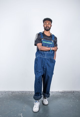 VINTAGE LIBERTY BLUE DENIM DUNGAREES