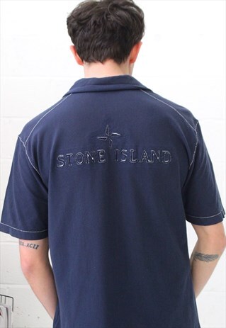 VINTAGE STONE ISLAND POLO SHIRT WITH BACK LOGO