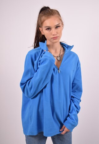 VINTAGE DIADORA FLEECE JUMPER BLUE