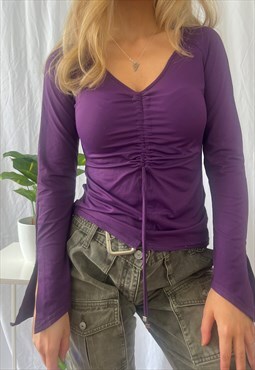 Vintage Y2K Morgan De Toi top in Purple. 
