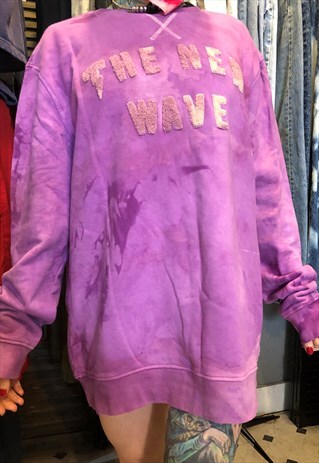 TACKMA FRENCH TERRY TIE DYE CREW SWEATSHIRT