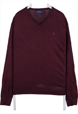 Vintage 90's Polo Ralph Lauren Jumper / Sweater Knitted V
