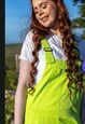 RETRO NEON GREEN RELAXED FIT DUNGAREES 