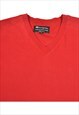 VINTAGE CHAMPION T-SHIRT RED LADIES MEDIUM