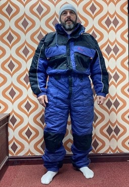 90s one piece ski suit, Unisex ski jumpsuit, vintage