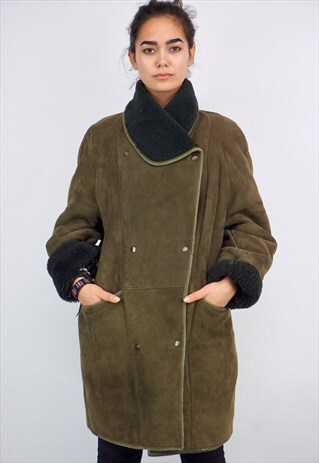VINTAGE 90'S SHEARLING COAT