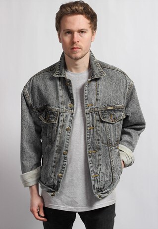 VINTAGE DENIM SHERPA JACKET