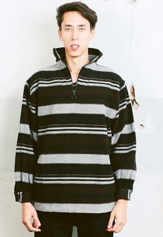 VINTAGE AZTEC STRIPED SWEATSHIRT