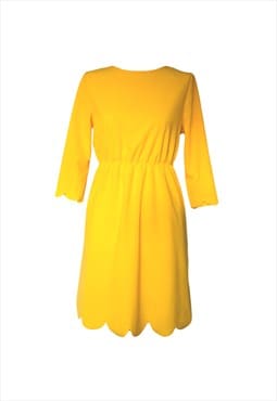 1960's vintage Retro Yellow Mini Easter Dress