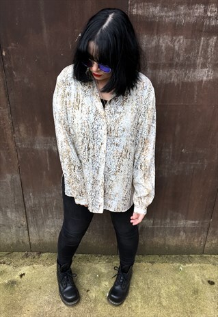 VINTAGE 90'S PRINT BLOUSE