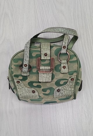 Y2K Shoulder Bag Green Monogram Mini Retro