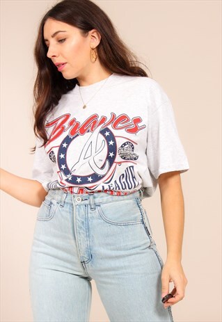 VINTAGE 90S CHAMPION T-SHIRT IN MARL GREY