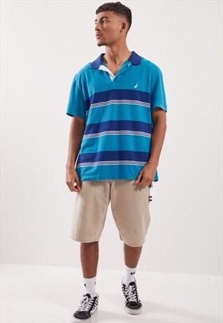 VINTAGE NAUTICA SHORT SLEEVE POLO TOP