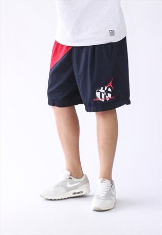 90S VINTAGE MENS JORDAN BY NIKE BIG LOGO TRAINING SHORTS